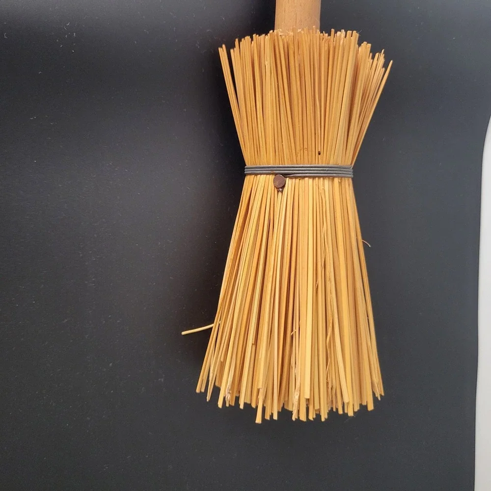 James Stuart Handmade Broomcorn Cake Tester Kitchen Tool Tan Wood 9